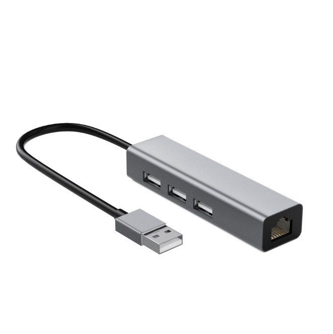 USB A to USB 2.0 HUB With Lan 100Mbps Adapter