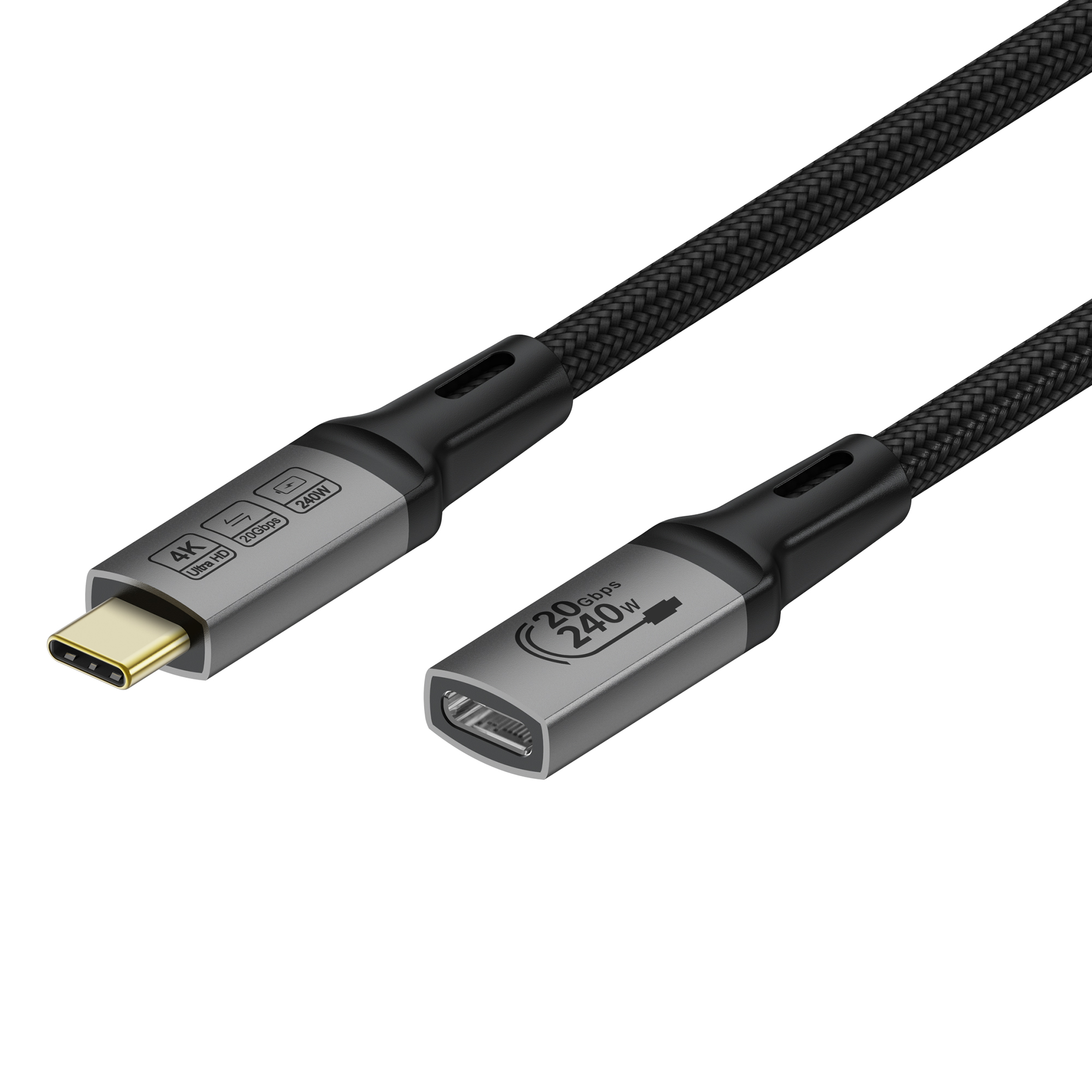 USB C 3.2 Male to Female Cable